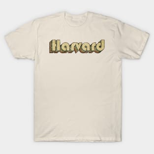 Harvard // Vintage Rainbow Typography Style // 70s T-Shirt